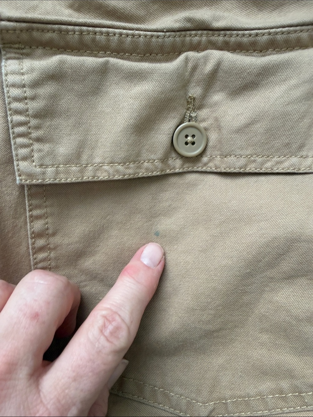 Brandy Melville Kim Straight Leg Pant, Dark Khaki - Picture 10 of 11